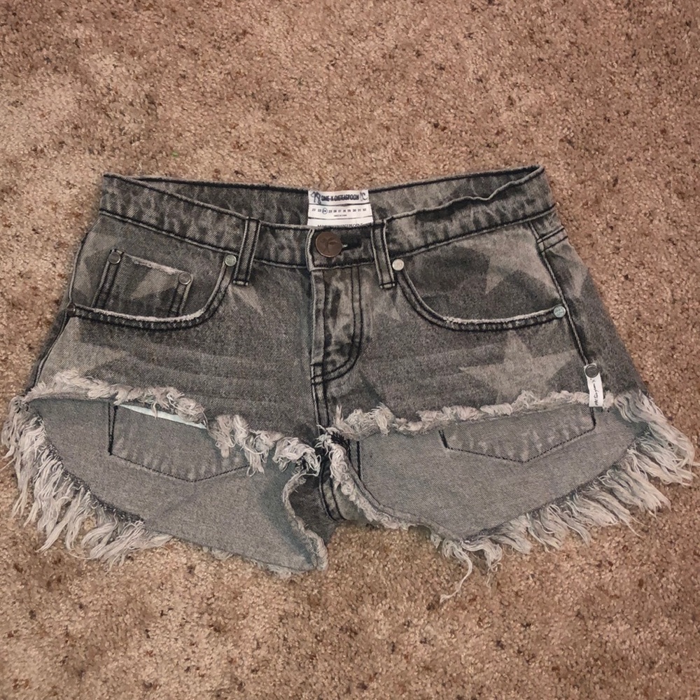 Size 24 GREY Star ONE by OneTeaSpoon Bandit Shorts